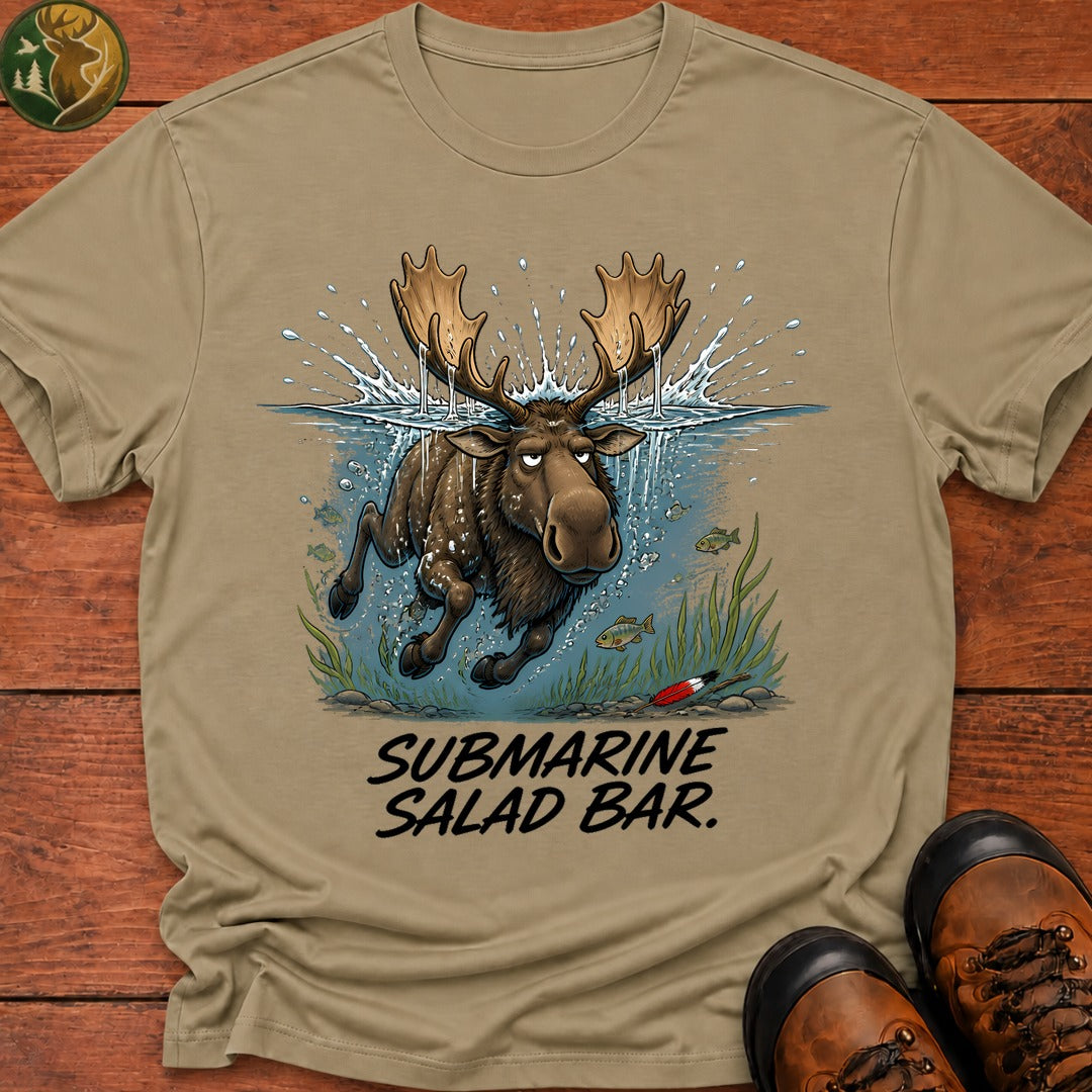 Submarine Salad Bar T Shirt - Khaki