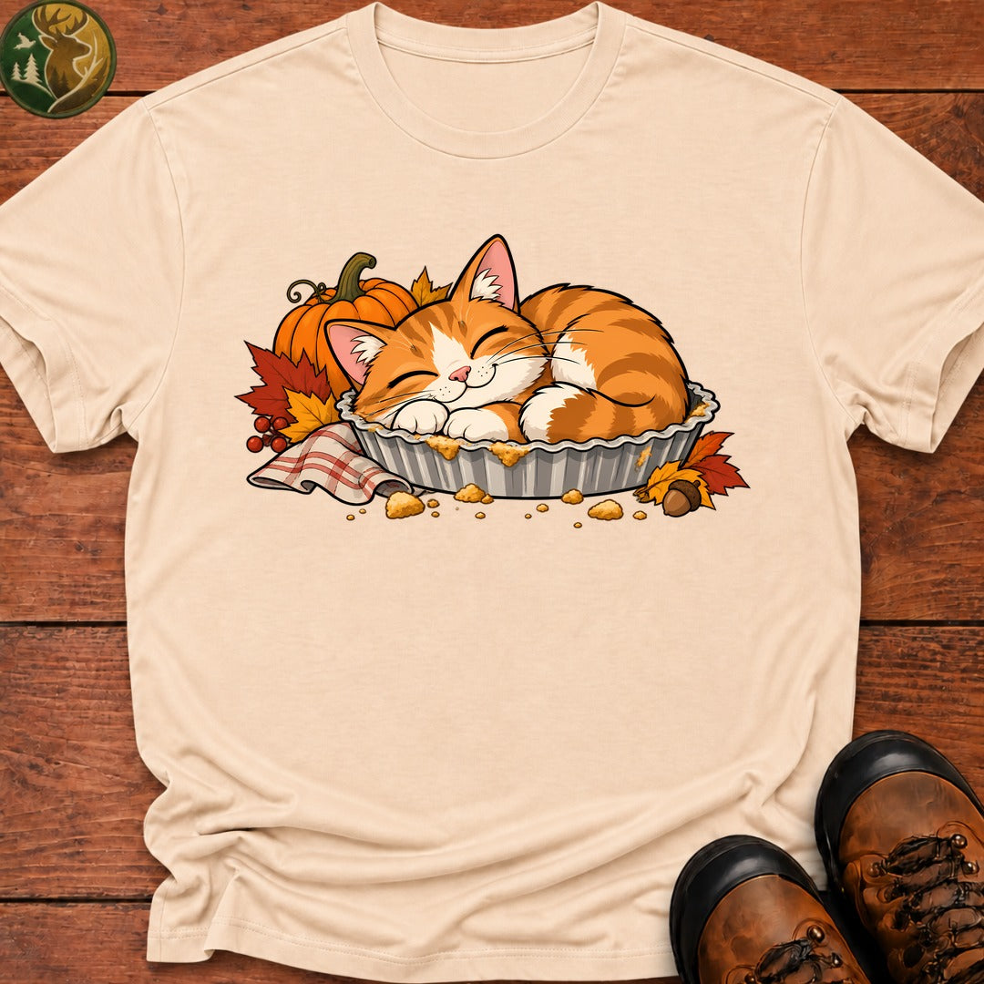 Thanksgiving Can In Pie Tin T-Shirt - Ivory