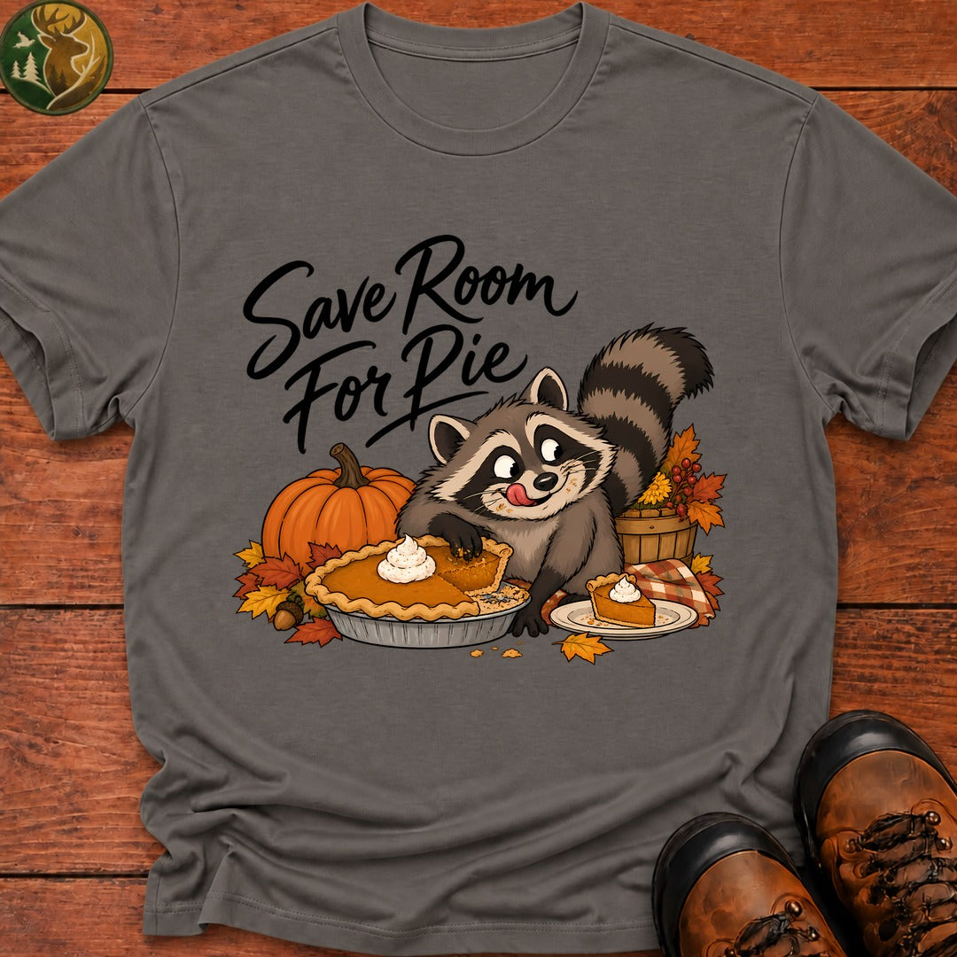 Thanksgiving Save Room For Pie T-Shirt - Grey