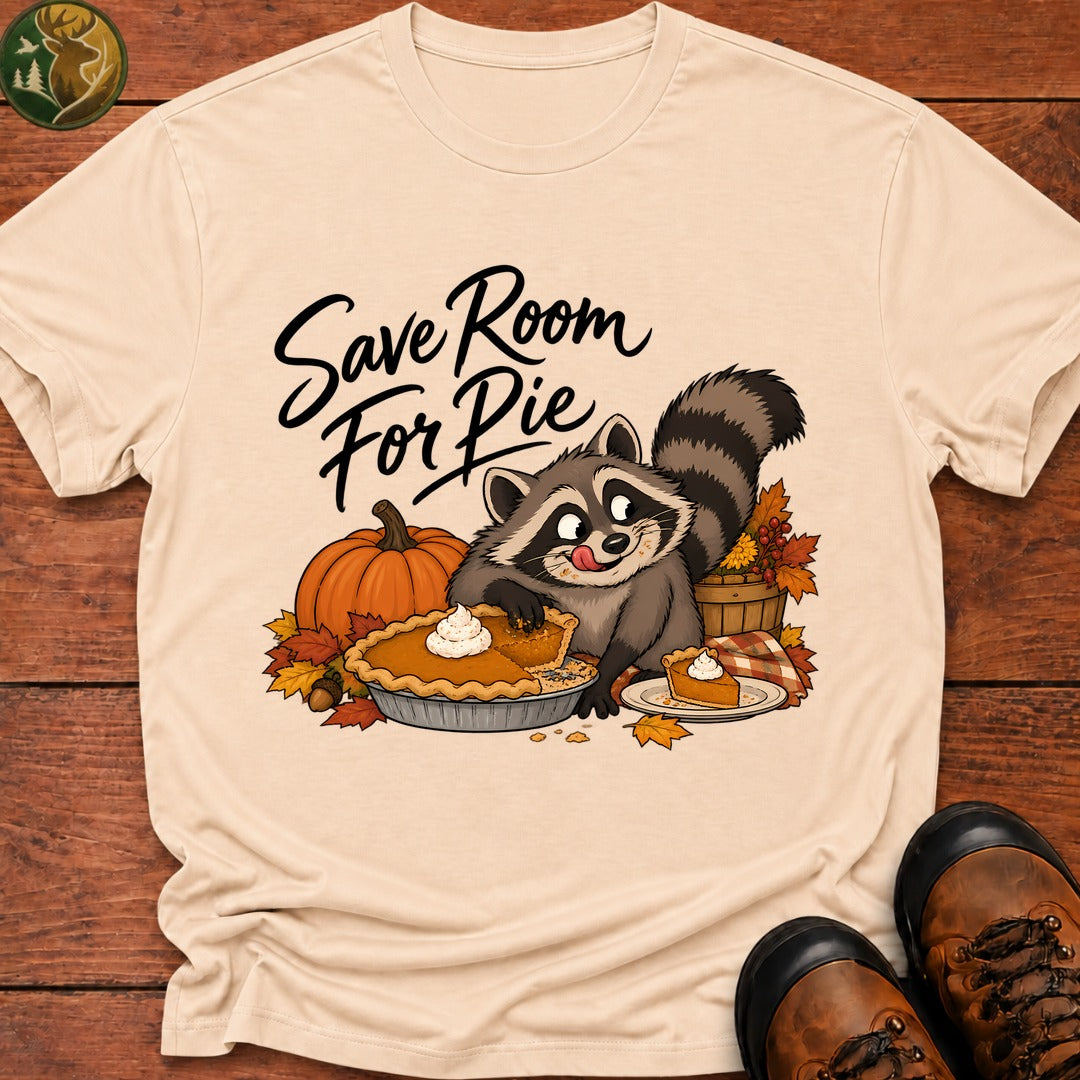 Thanksgiving Save Room For Pie T-Shirt - Ivory
