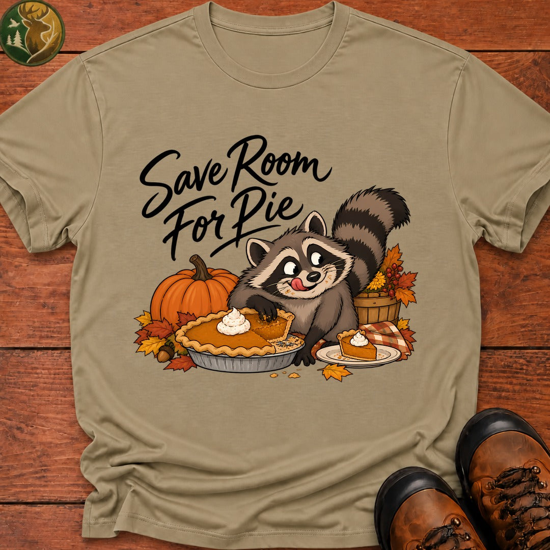 Thanksgiving Save Room For Pie T-Shirt - Khaki