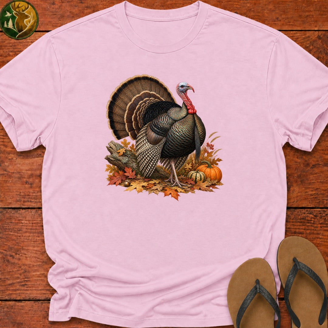Thanksgiving Turkey Strut Kids T-Shirt - Light Pink
