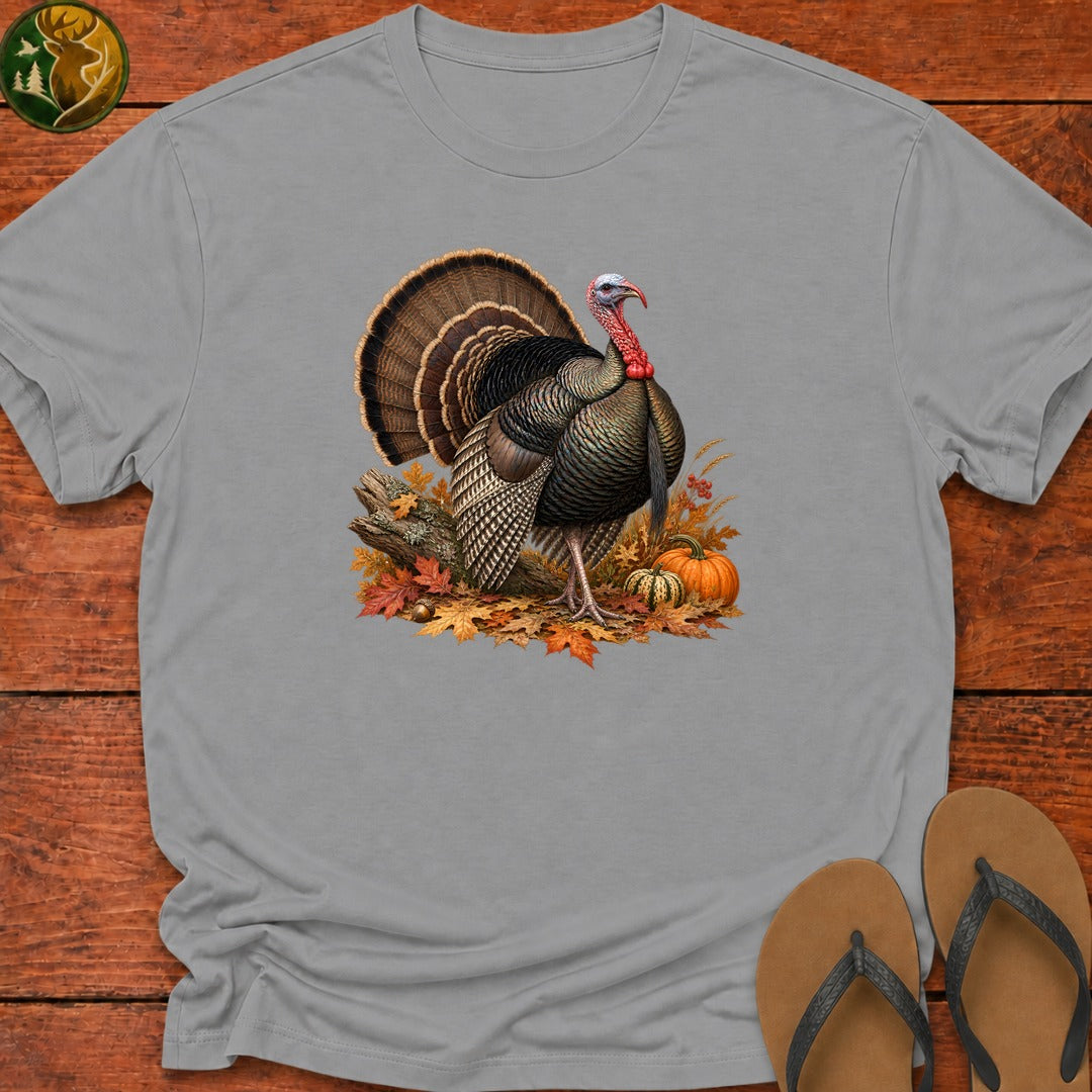 Thanksgiving Turkey Strut Kids T-Shirt - Sport Grey
