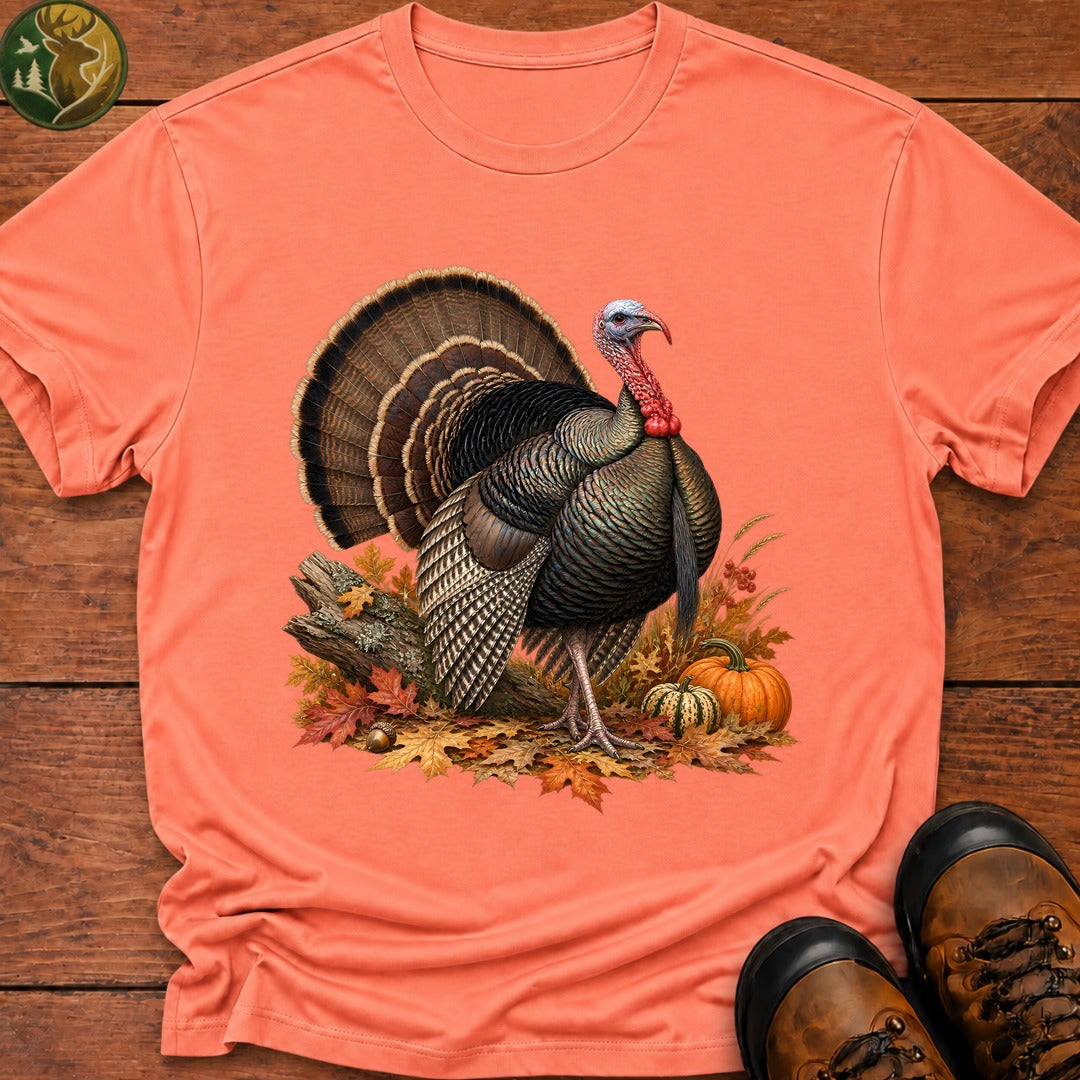 Thanksgiving Turkey Strut T-Shirt - Melon