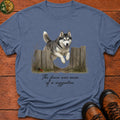 The Fence Was A Suggestion T Shirt - Blue Jean