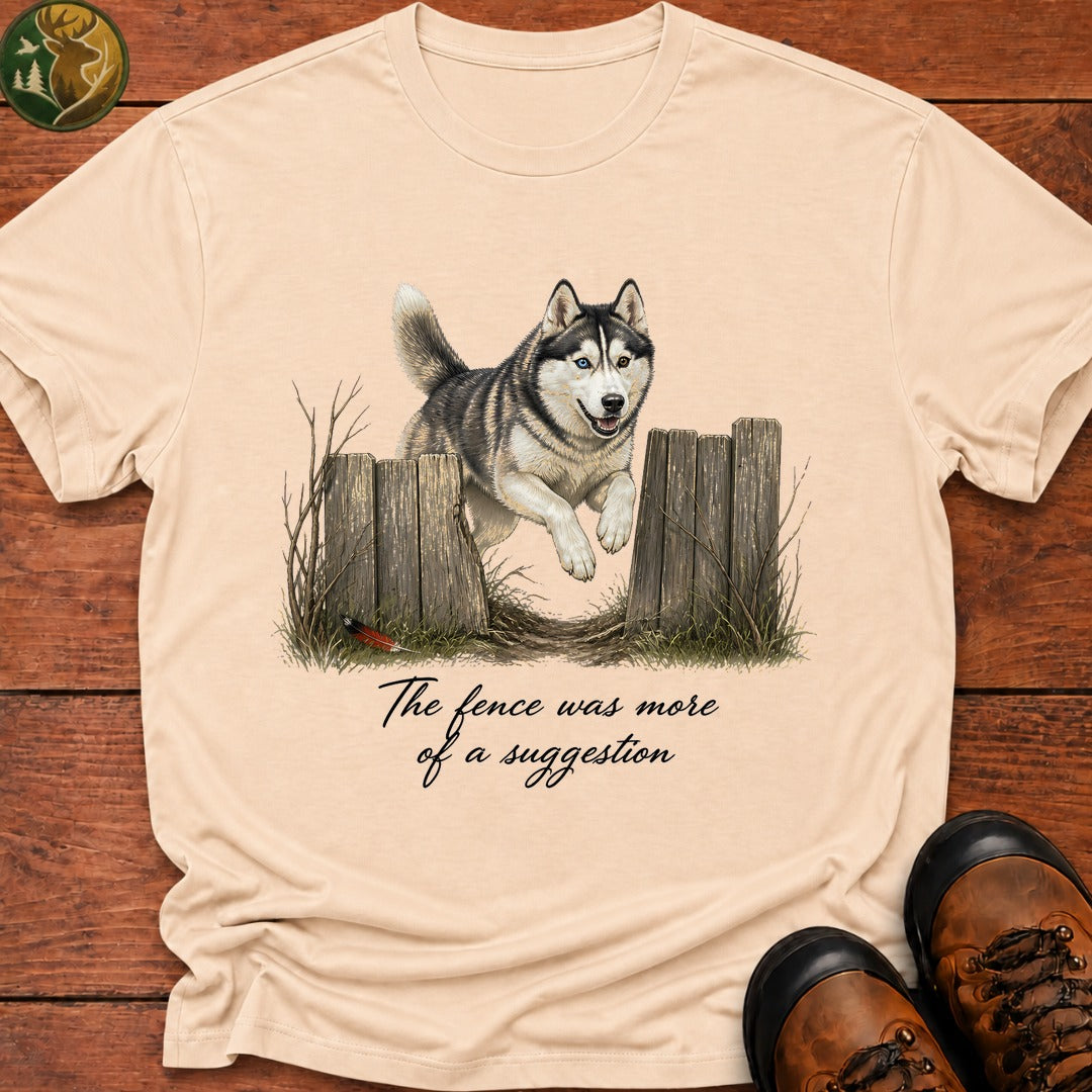 The Fence Was A Suggestion T Shirt - Ivory