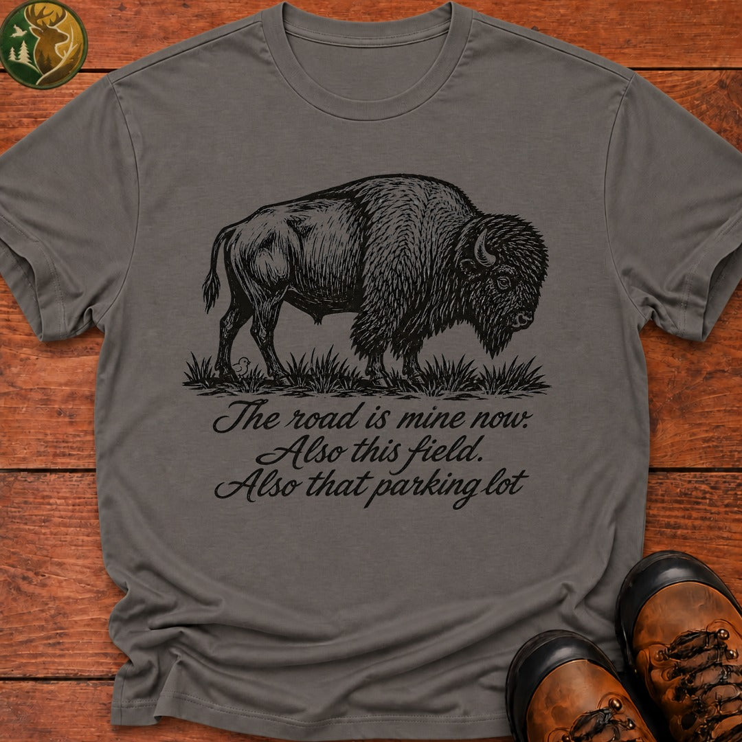 The Road Is Mine Now T Shirt - Grey