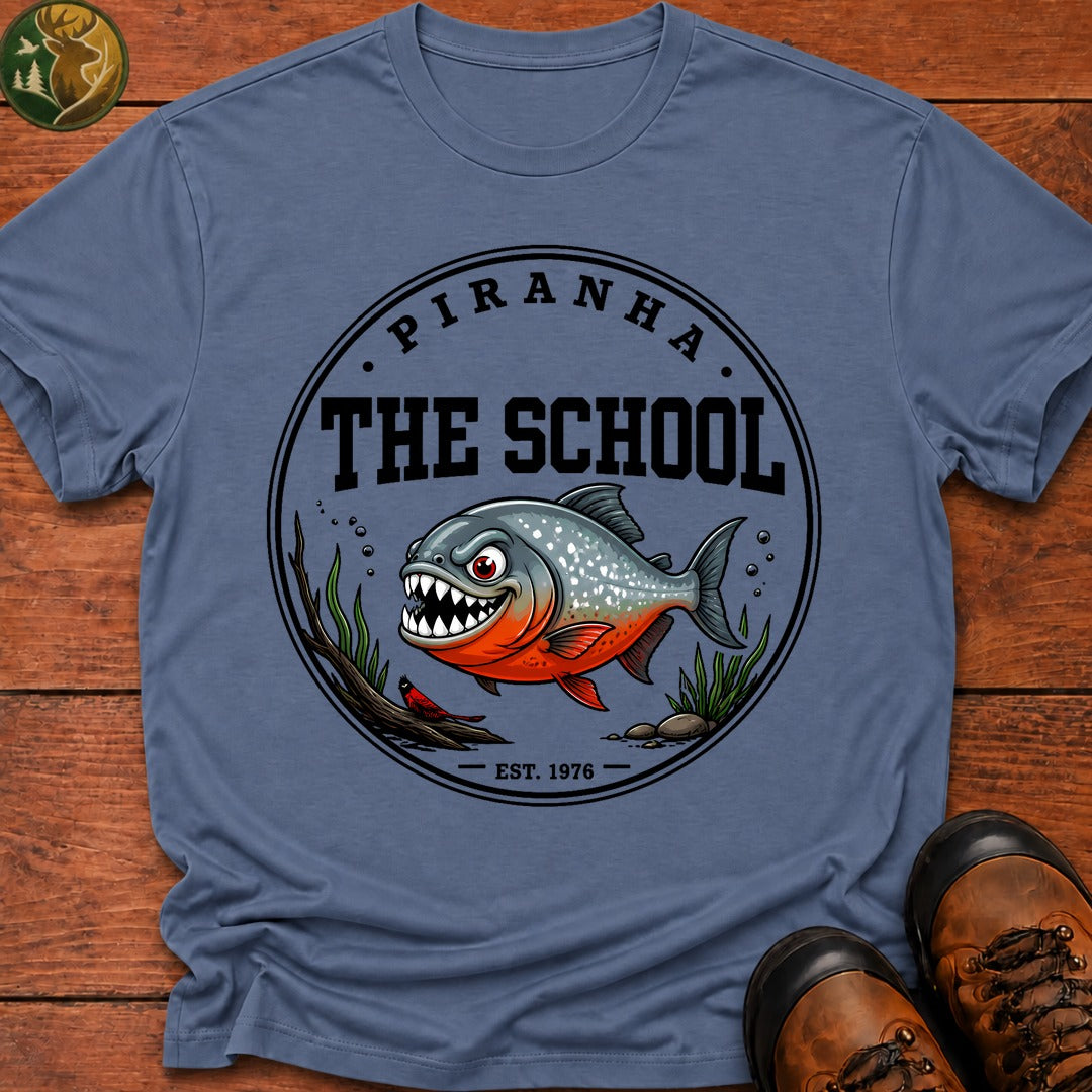 The School T-Shirt - Blue Jean