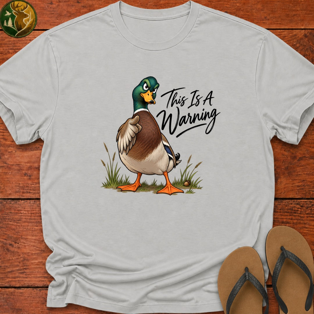 This Is A Warning Kids T-Shirt - Ash
