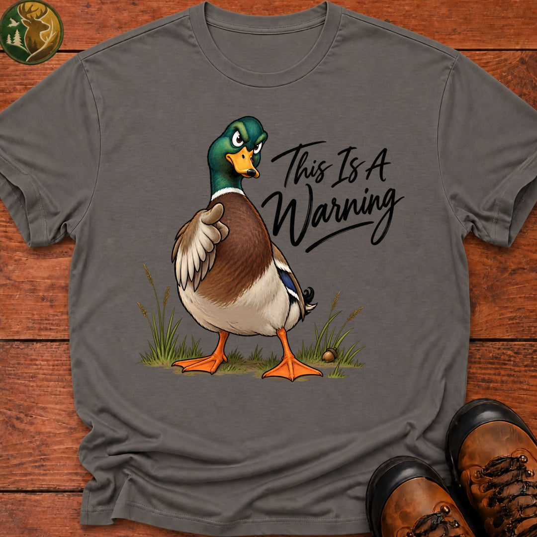 This Is A Warning T-Shirt - Grey
