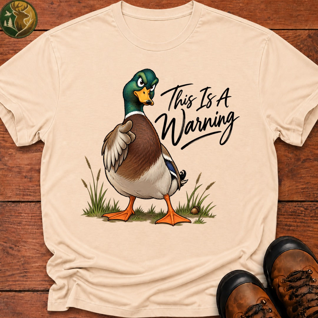 This Is A Warning T-Shirt - Ivory