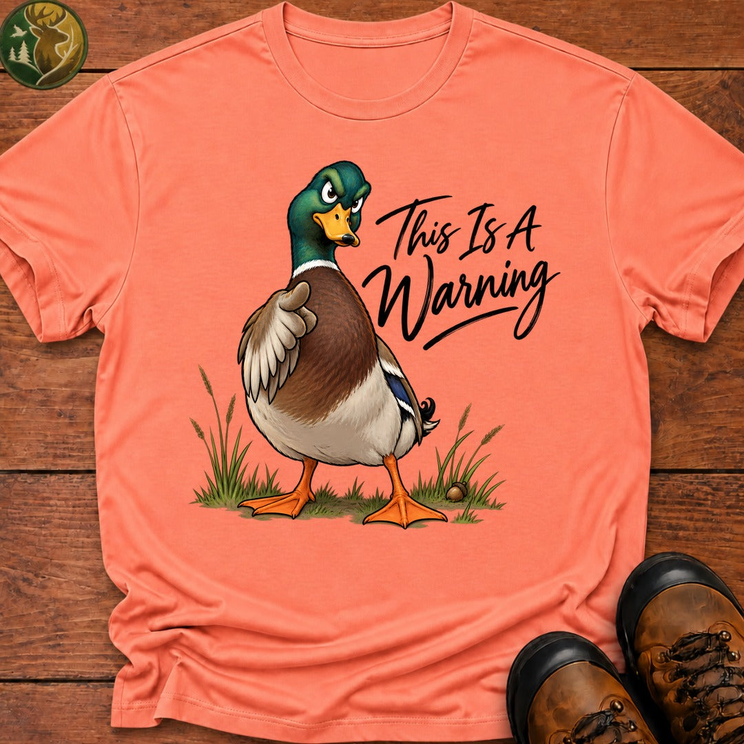 This Is A Warning T-Shirt - Melon