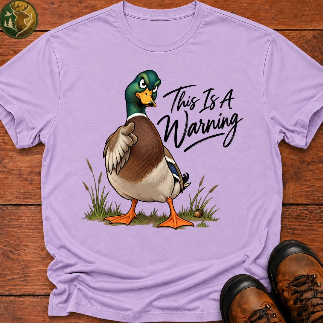 This Is A Warning T-Shirt - Orchid