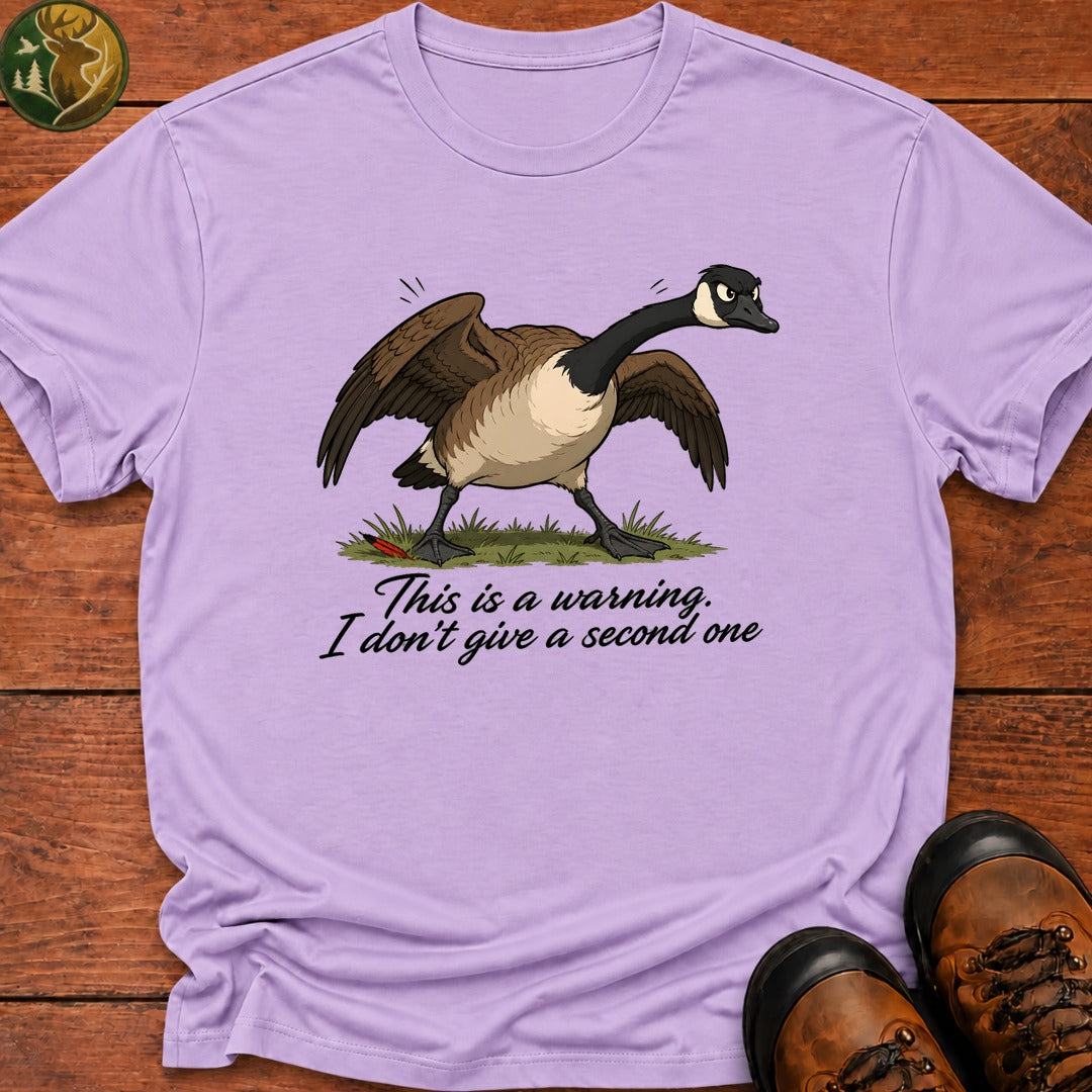 This Is A Warning T Shirt - Orchid