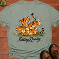 Tiger Sibling Rivalry Cartoon T Shirt - Bay