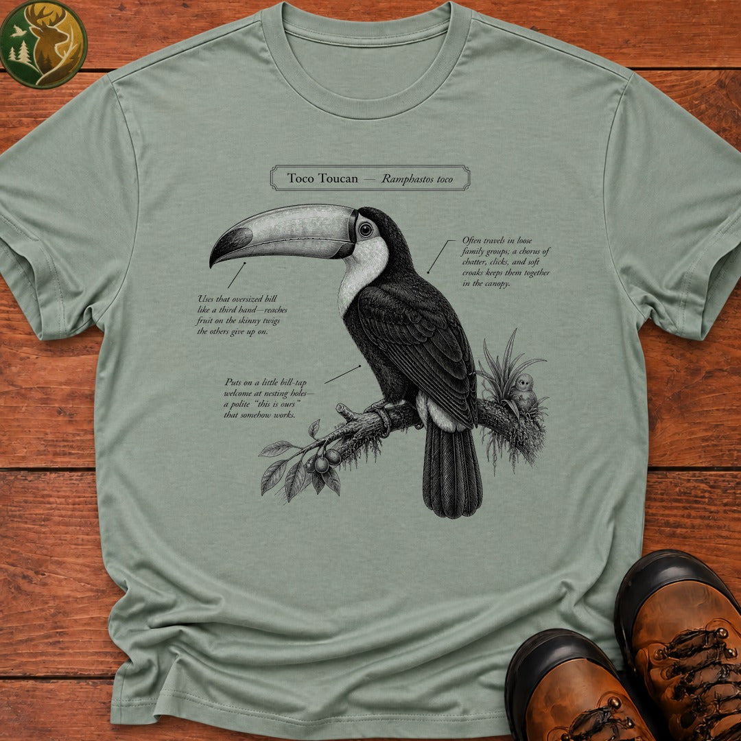 Toco Toucan Field Guide T-Shirt - Bay