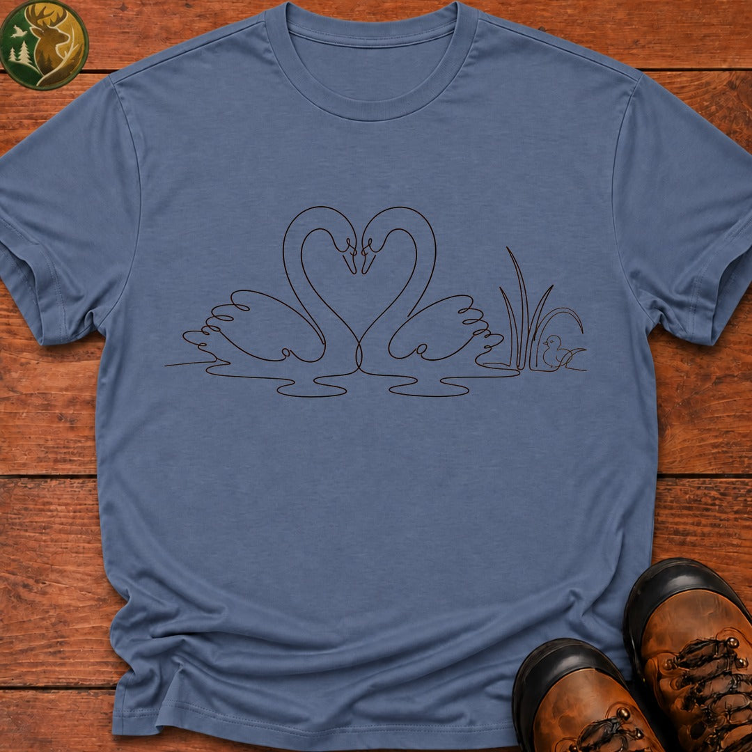 Trumpeter Swans T-Shirt - Blue Jean