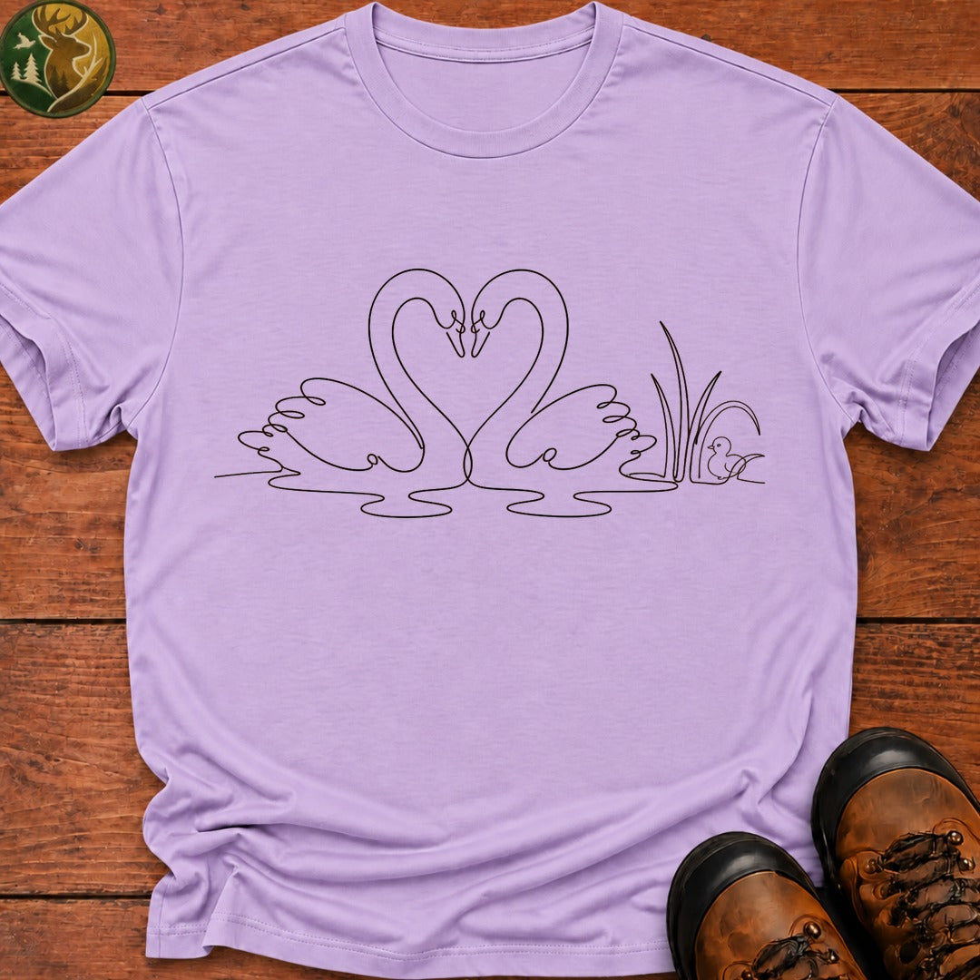 Trumpeter Swans T-Shirt - Orchid