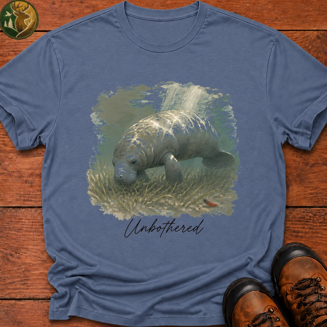 Unbothered T Shirt - Blue Jean