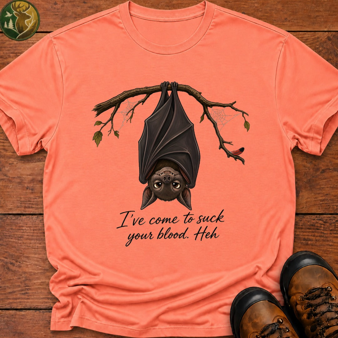 Vampire Bat Halloween T Shirt - Melon