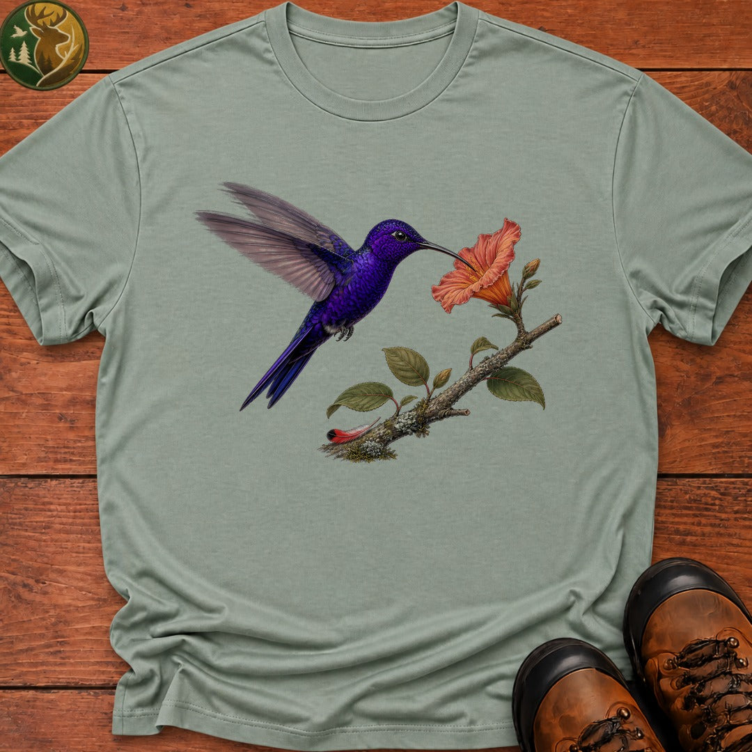 Violet Sabrewing Hummingbirt T Shirt - Bay