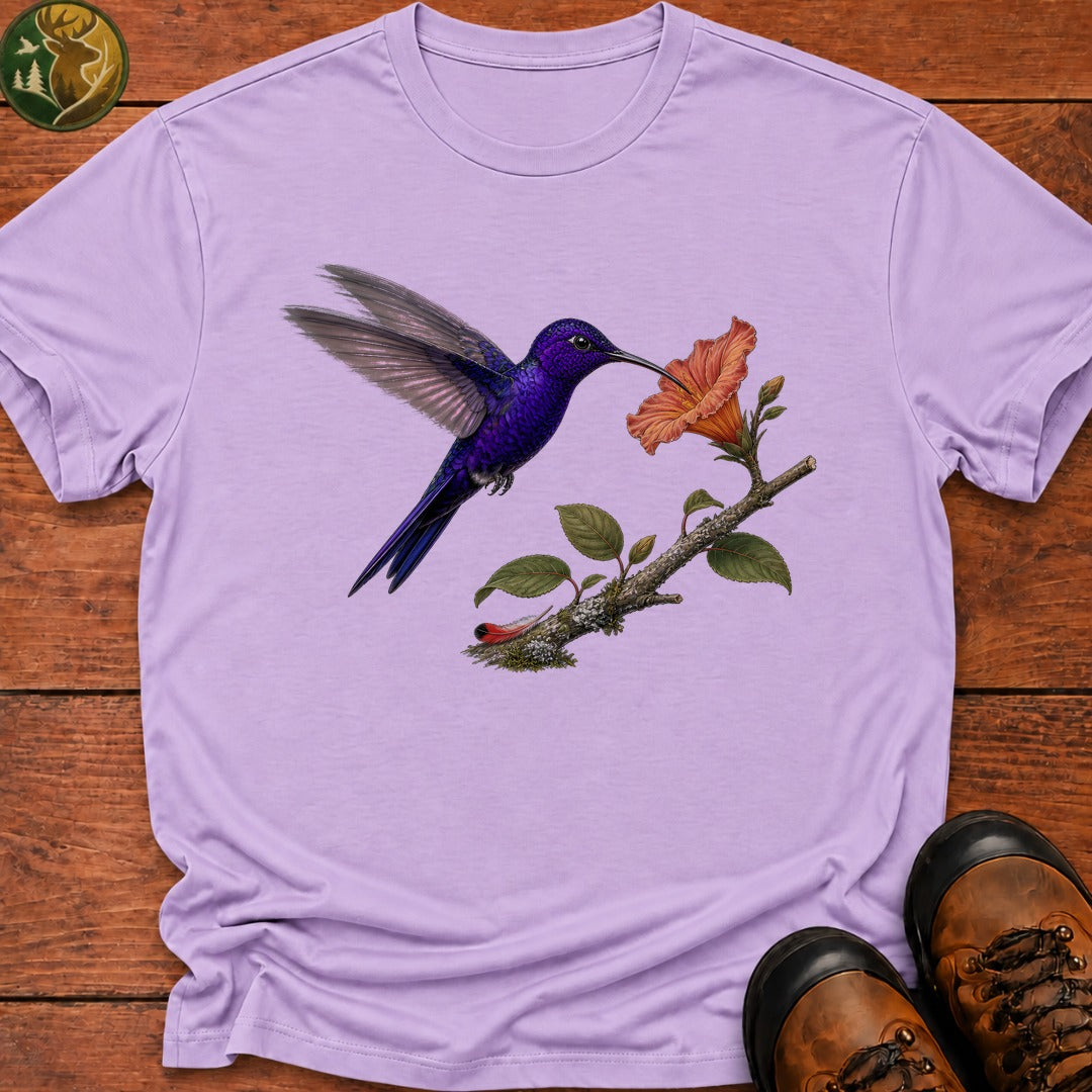 Violet Sabrewing Hummingbirt T Shirt - Orchid