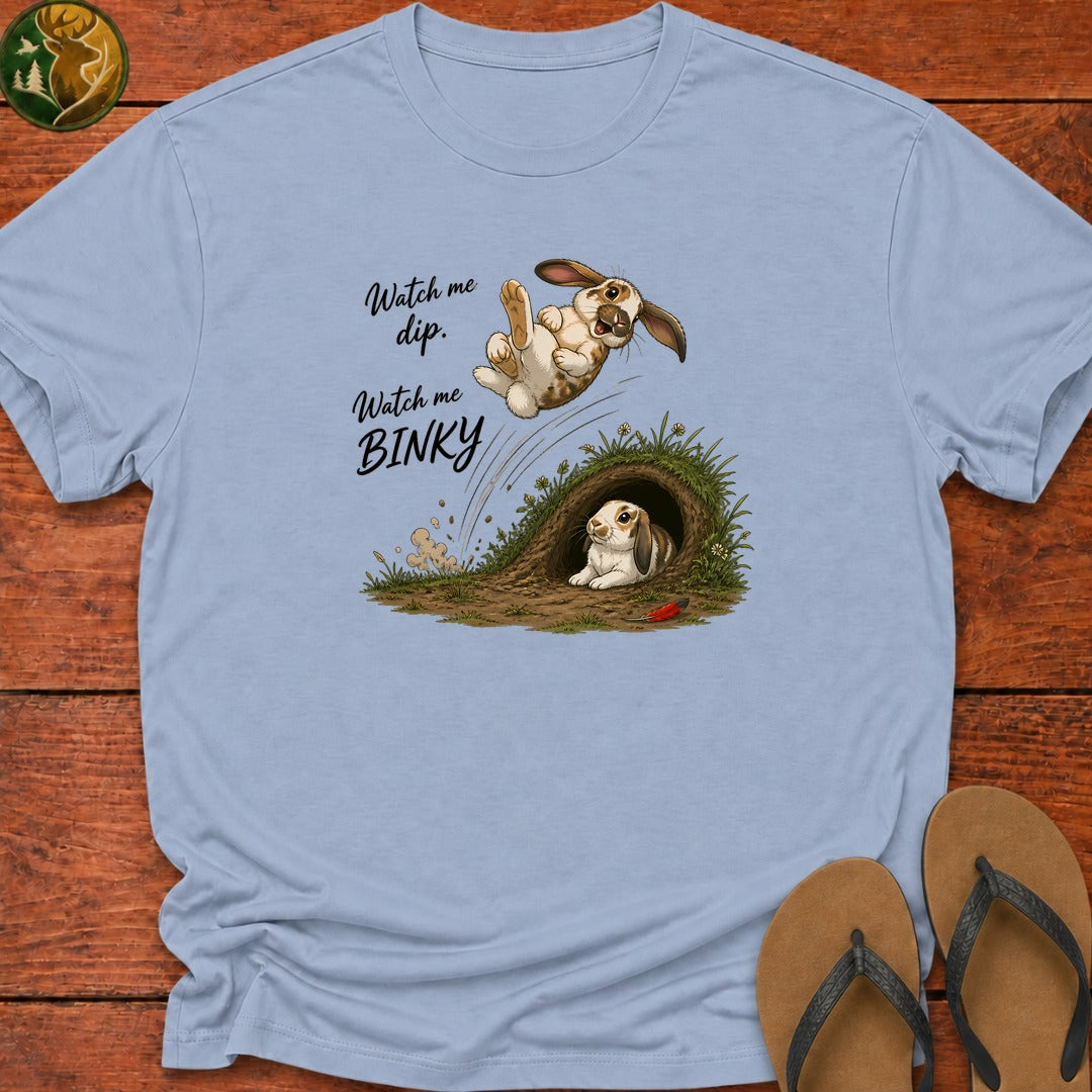 Watch Me Binky Kids T-Shirt - Light Blue