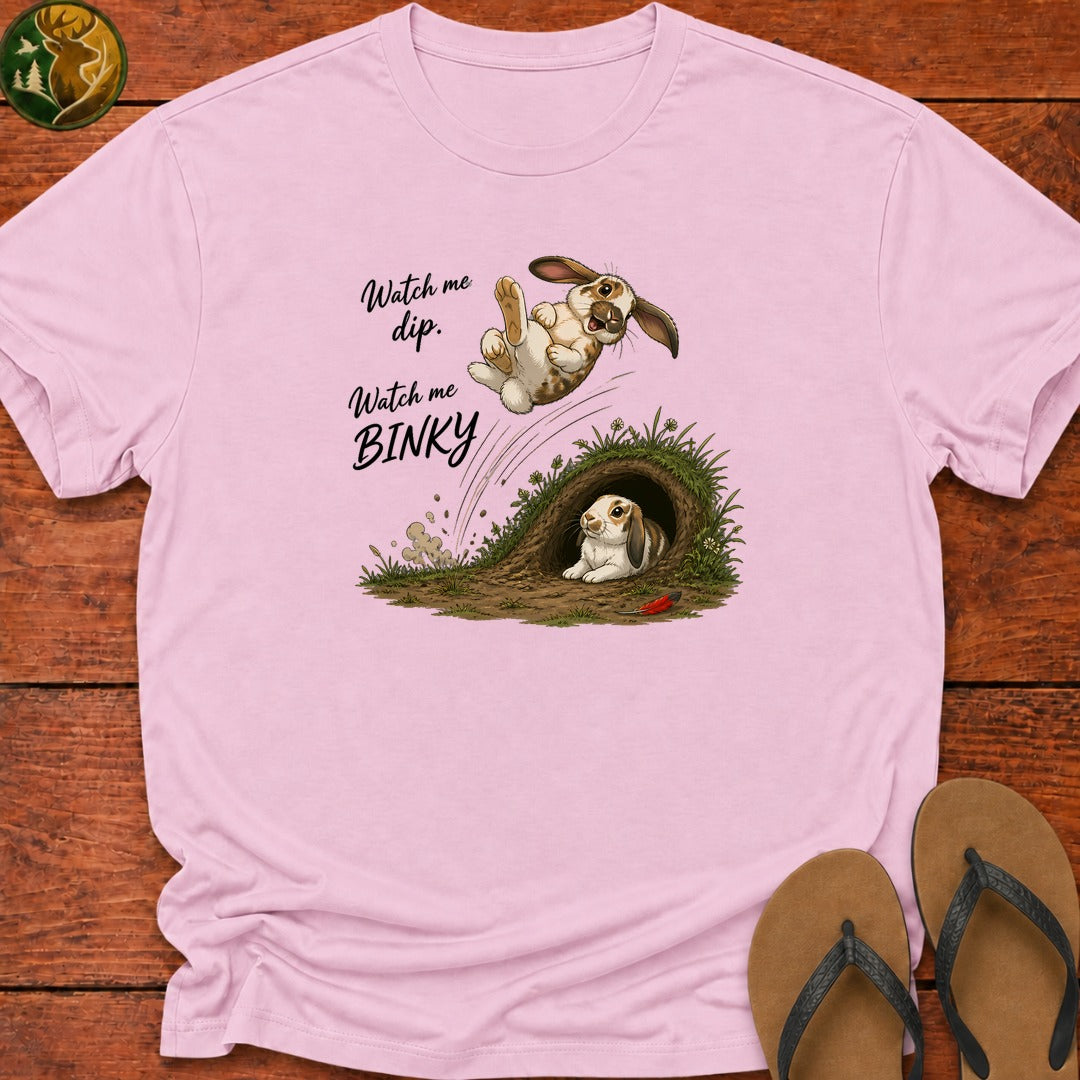 Watch Me Binky Kids T-Shirt - Light Pink
