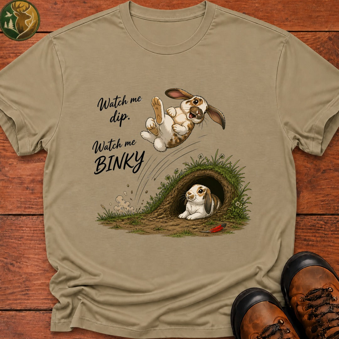Watch Me Binky T Shirt - Khaki