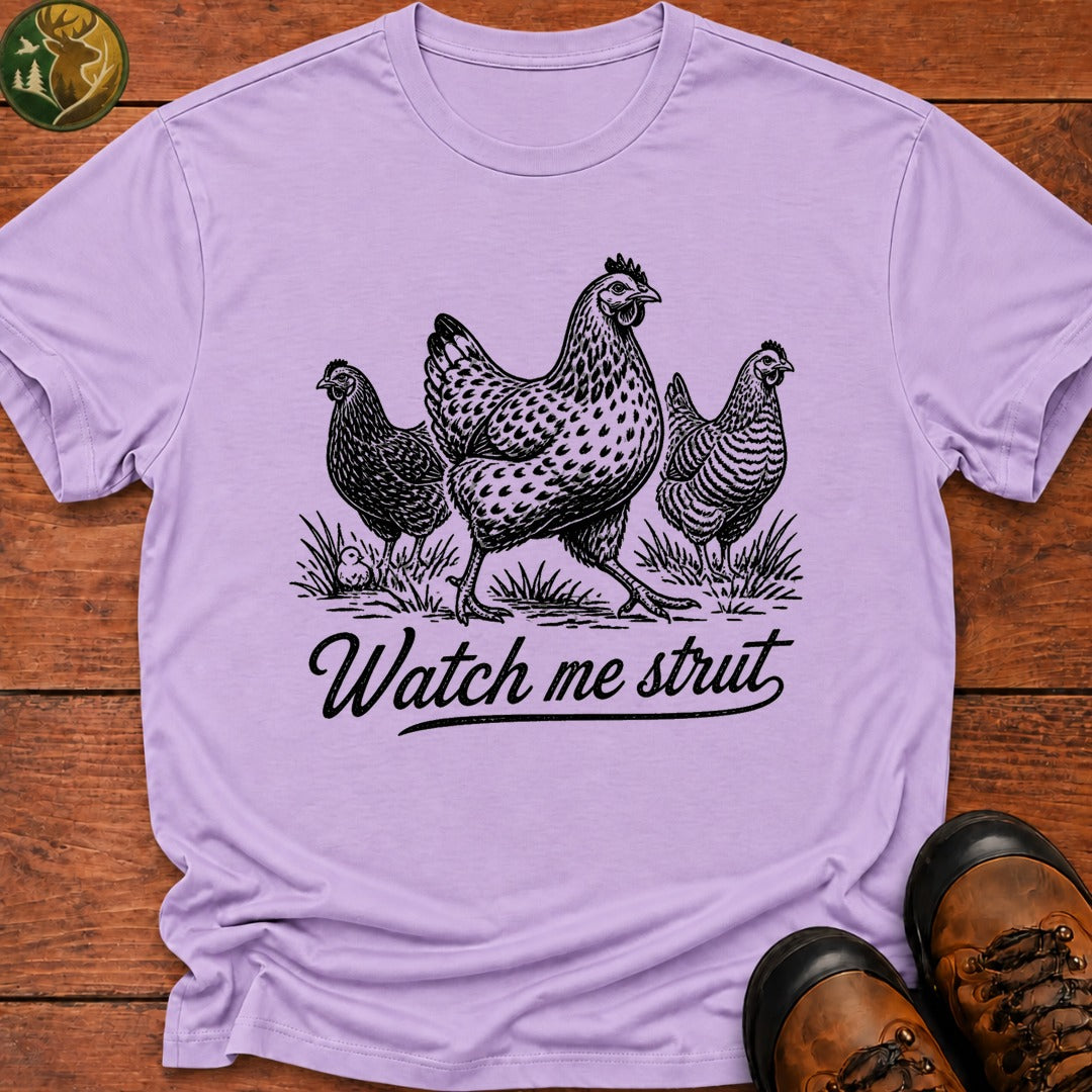 Watch Me Strut T Shirt - Orchid
