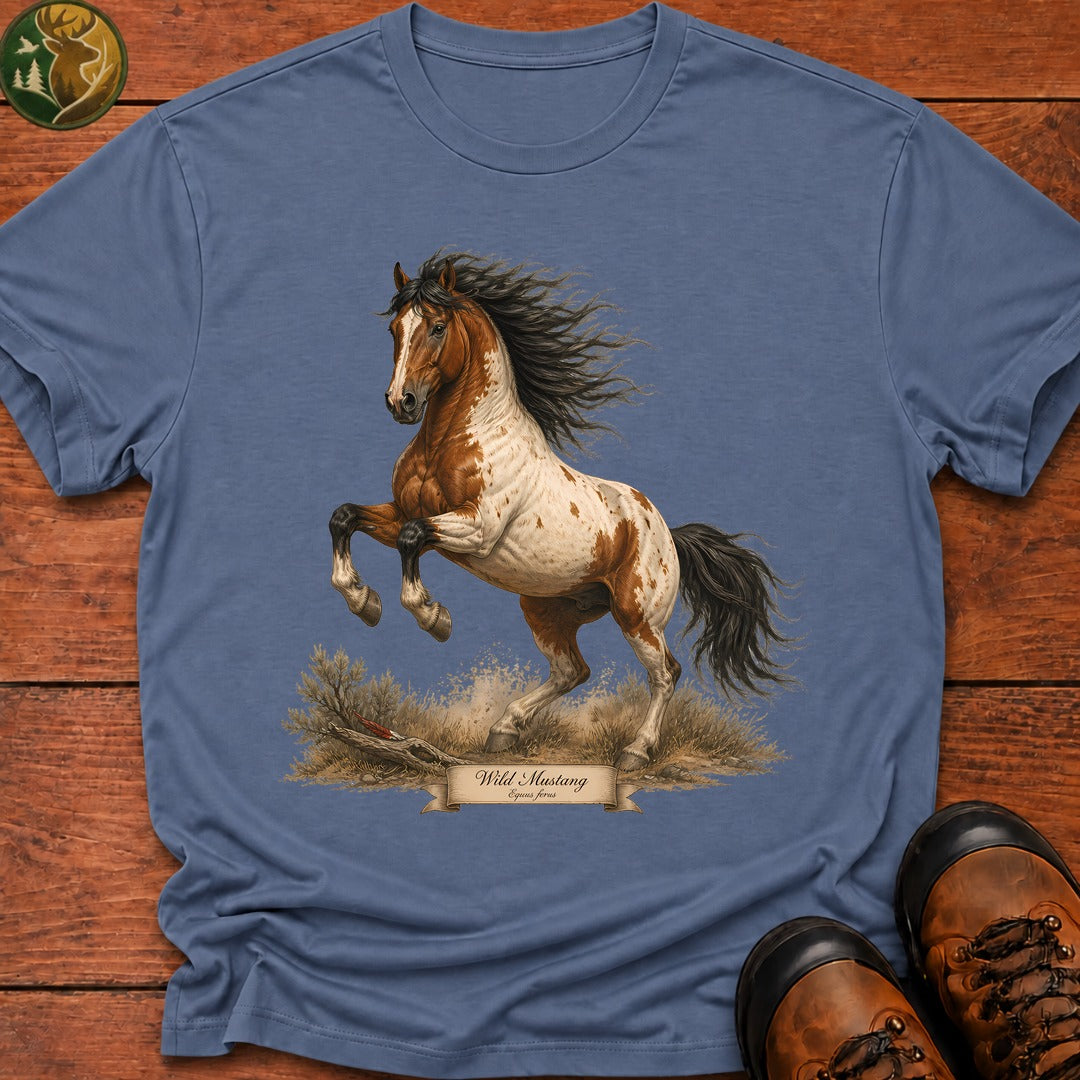 Wild Mustang T-Shirt - Blue Jean