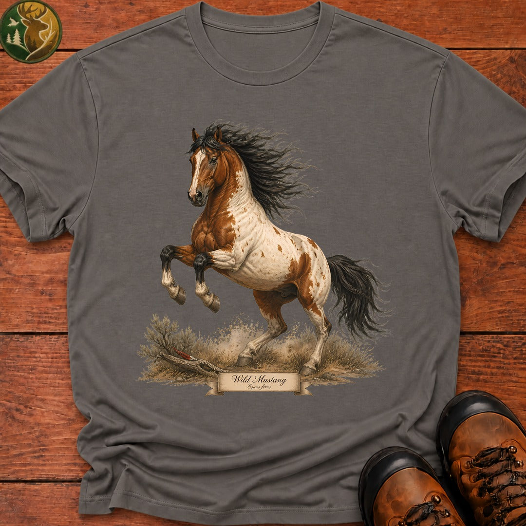 Wild Mustang T-Shirt - Grey