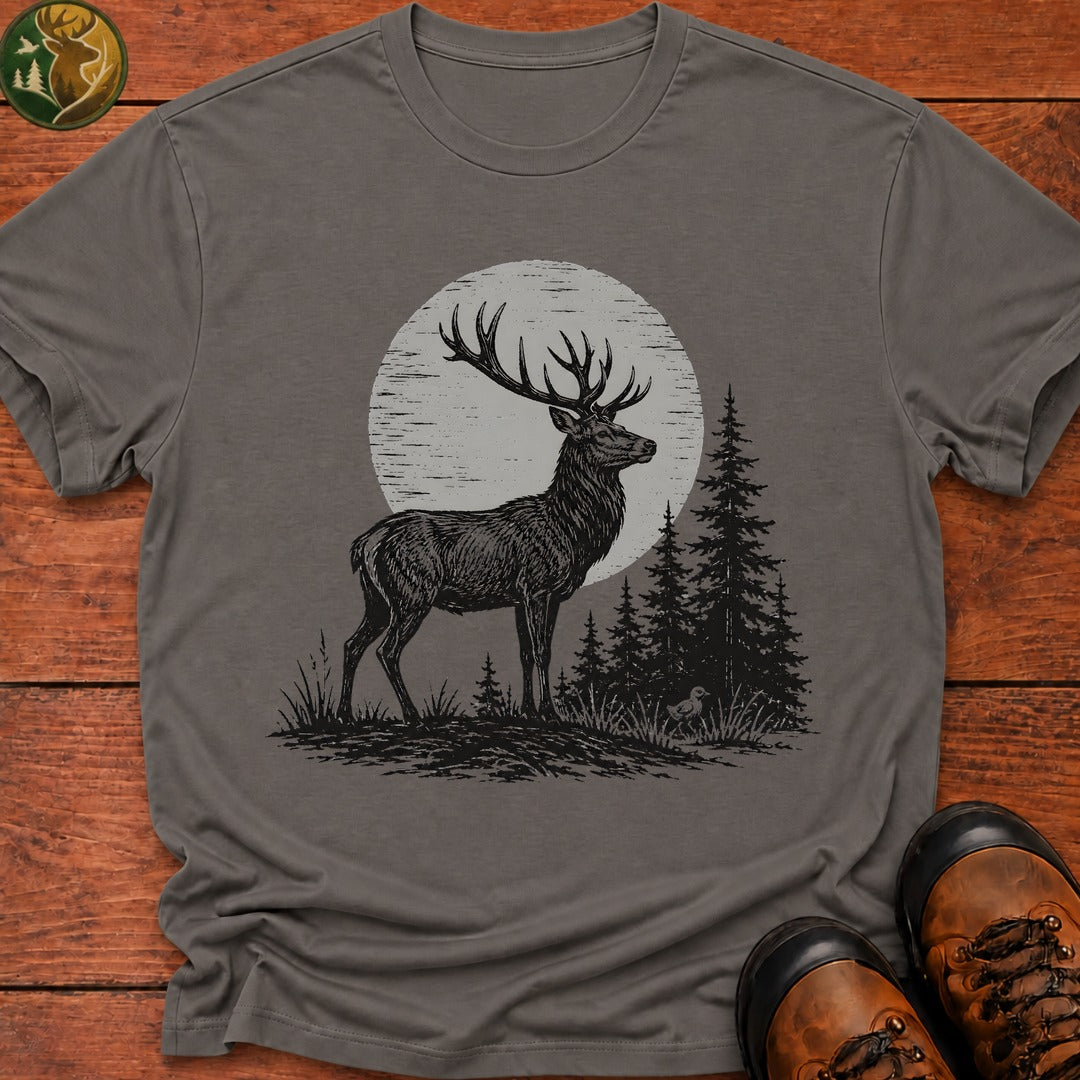 Woodland Stag T Shirt - Grey