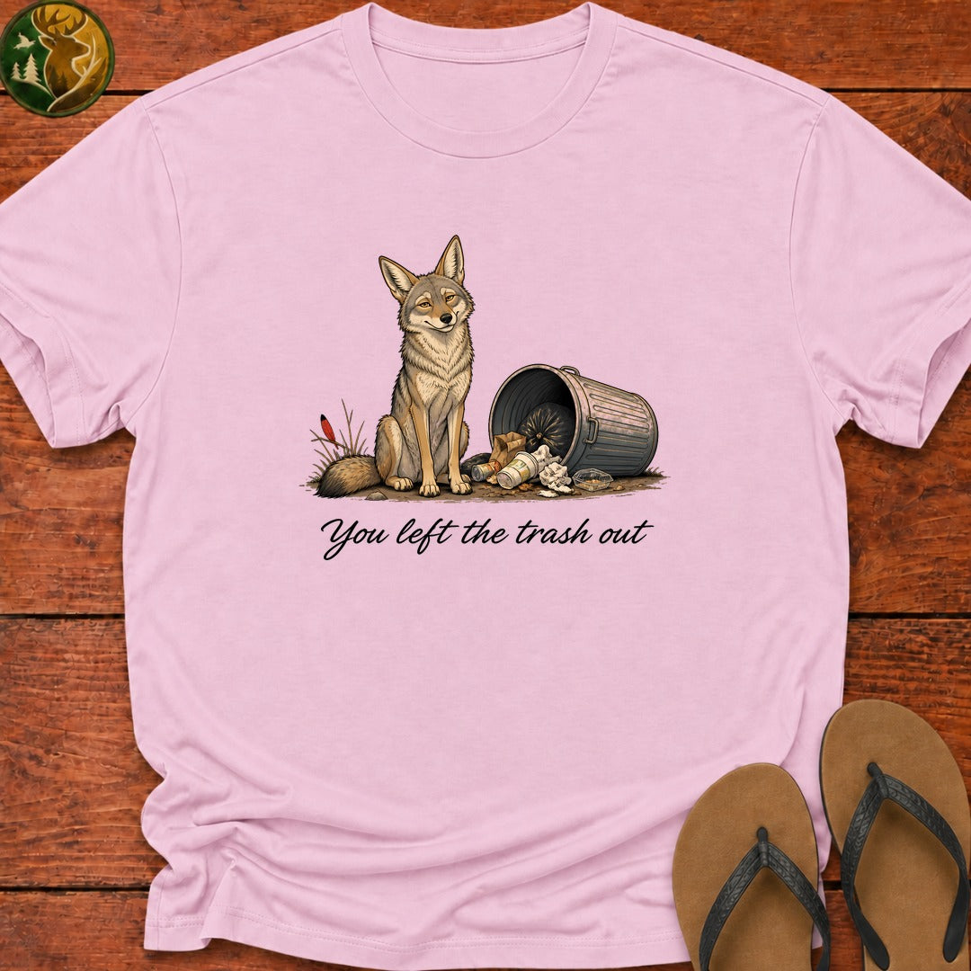You Left The Trash Out Kids T-Shirt - Light Pink